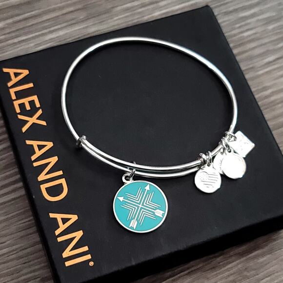 Alex and Ani Arrows of Friendship Charm Bracelet - Picture 5 of 9